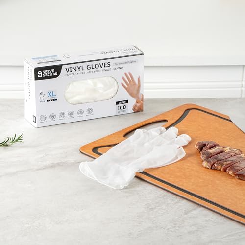restaurantware serve secure extra large disposable gloves 1000 per box