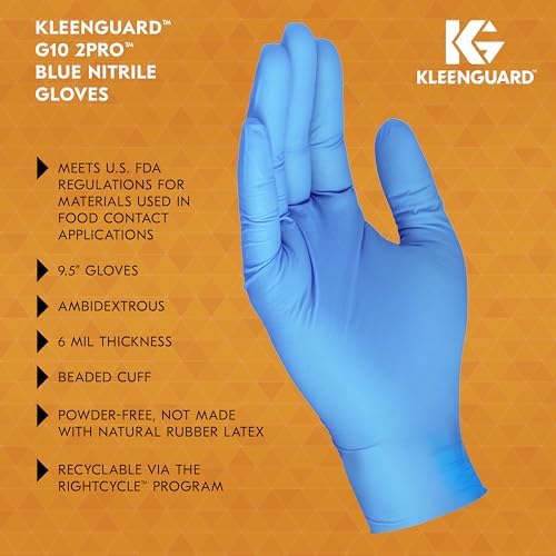KleenGuard G10 2PRO Nitrile Gloves - Premium Cleaning Gloves for Home Businesses