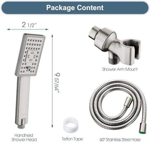 Bright Showers Handheld Shower Head Set