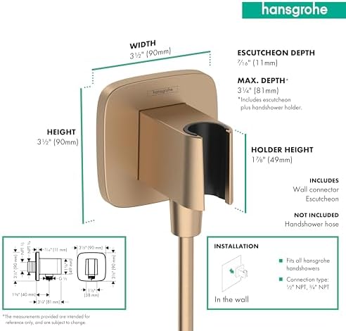 Hansgrohe Handheld Shower Wall Outlet