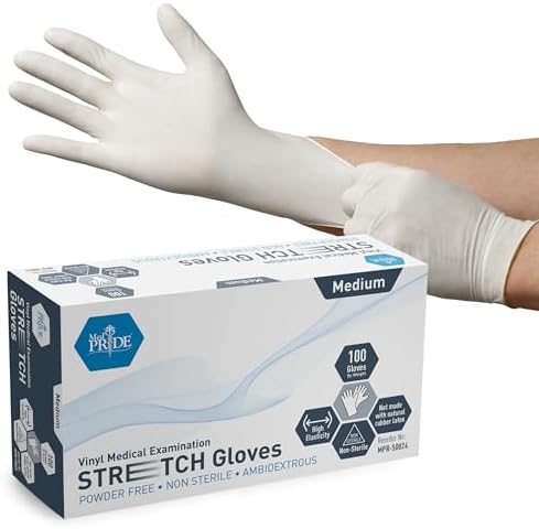 Elastic Disposable Gloves for Caregivers and Medical Personnel