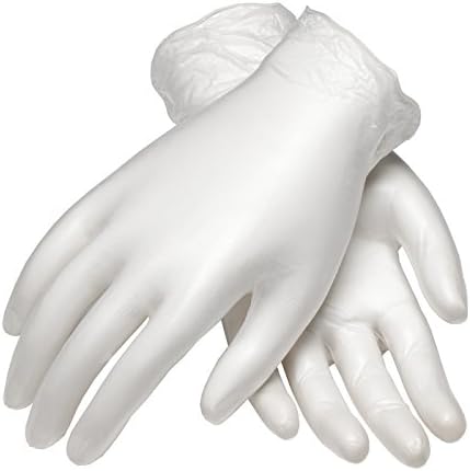 Ergonomic Latex-Look Vinyl Gloves for Cleaning and Handles