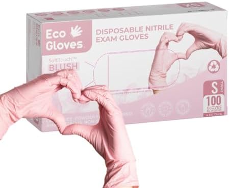 SoftTouch Blush Pink Disposable Gloves 4 Mil