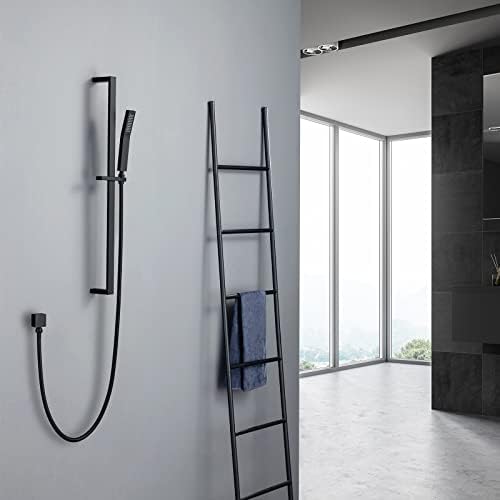 Pattlye Brass Shower Slide Bar Matte Black