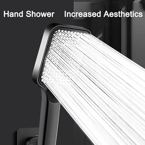 WHYATT 13-inch rainfall shower head and handheld combination Silver