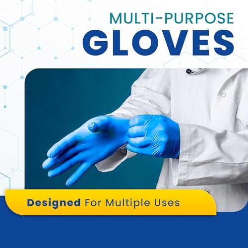 Safe Nitrile Gloves for Kitchen or Family Cleaning