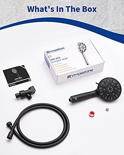 VMASSTONE 7-Spray Mode High-Pressure Handheld Shower Head Kit