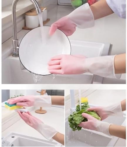 10 Pairs Waterproof Kitchen Gloves Durable Slip-Resistant for Dishes Laundry Cooking