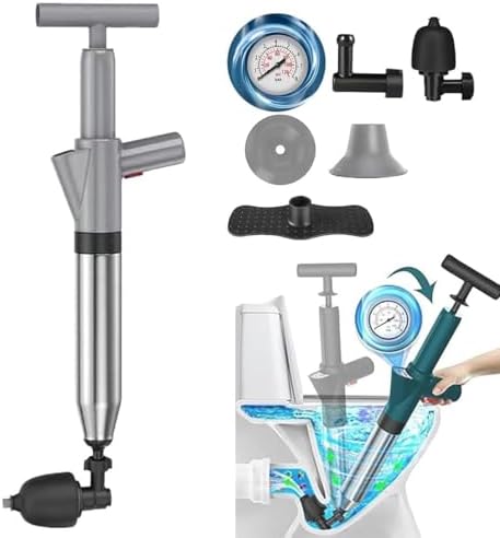Pneumatic Floor Drain Toilett Plunger - Efficient Clog Remover