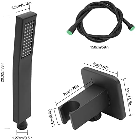 BANLICALI Handheld Shower Head with Wall Mount and Hose Set