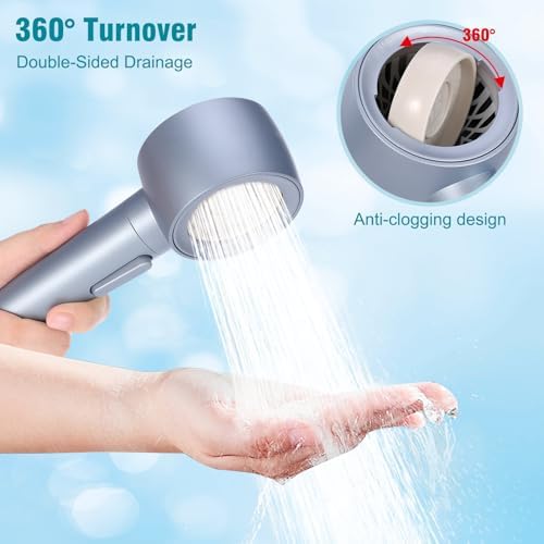 High-Pressure No-Clog Shower Head