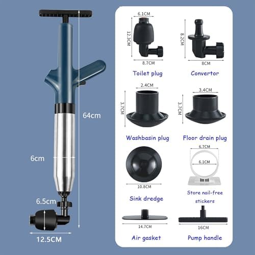 Fast Secure Pneumatic Floor Drain Unclogger