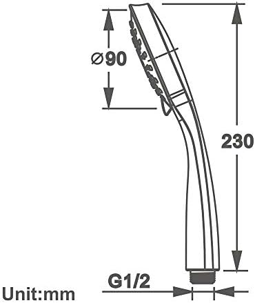 FUTENI High Pressure Adjustable Shower Head
