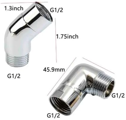 Adjustable G12 Shower Head Elbow for Bathrooms