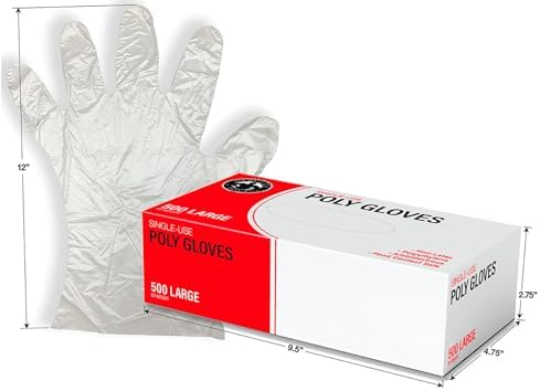 Hercules Industries Poly Glove 500 Ct