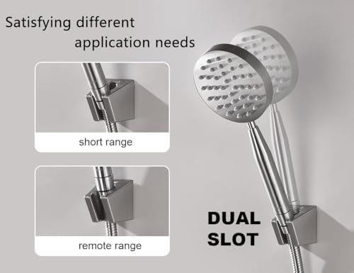 Handheld Shower Combo with Hose Wand Brushed Nickel