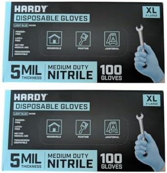 Heavy Duty Nitrile Powder-Free Gloves 100 X Large