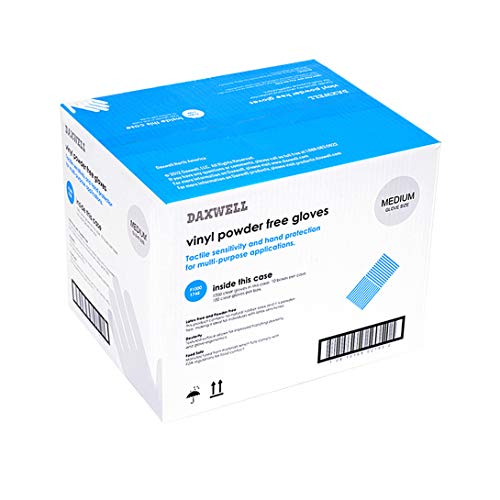 Daxwell Easy-Glide Medium Vinyl Gloves 1000 Pcs