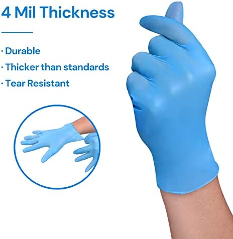 EDI Disposable Vinyl Gloves Powder-Free Latex-Free 400-Piece X-Large Set