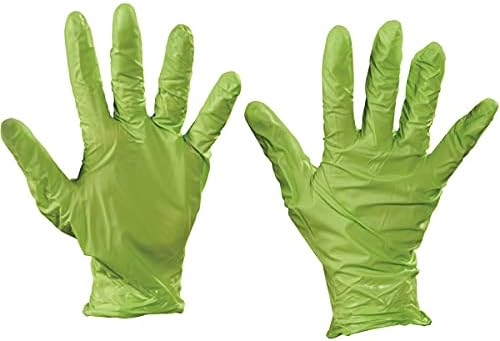 N-Dex GLV2004L Best Nitrile Gloves Green Pull On Closure