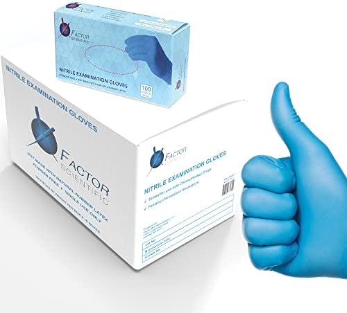 Nitrile Exam Gloves Disposable 100-Piece Box Powder Free No Latex