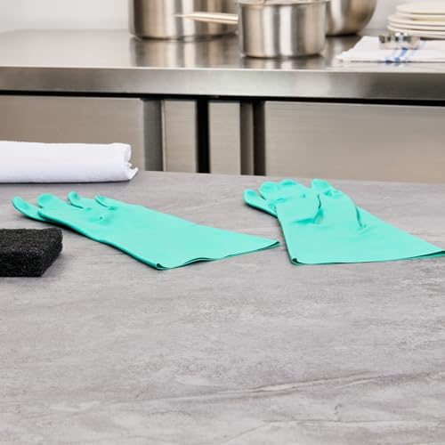 Professional Heavy-Duty Cleaning Gloves with Soft Flock Liner 10 Pairs