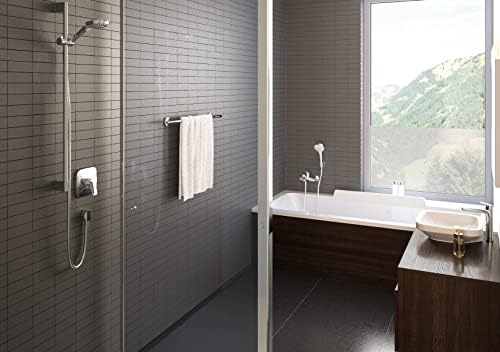 Hansgrohe Croma Select E Handheld Showerhead with 1Jet and Chrome White Finish