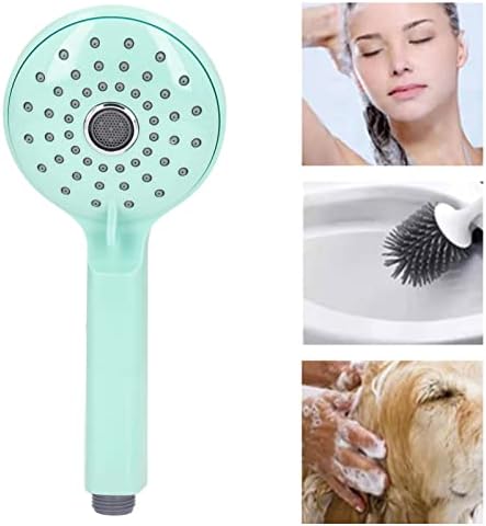 High-Pressure Shower with 2 Spray Modes and Mint Green