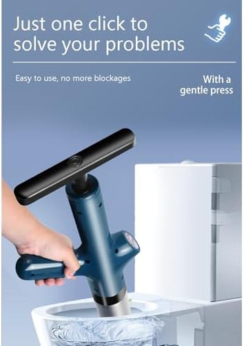 High-Power Toilet Unclogger with Pneumatic Air Blaster