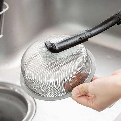 Stylish Folding Drain BrushCompact and Durable Kitchen Tool