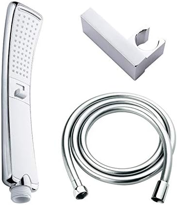 Versatile Handheld Shower Head with Chrome Finish