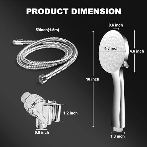 High-Pressure 6 Spray Modes Shower Head