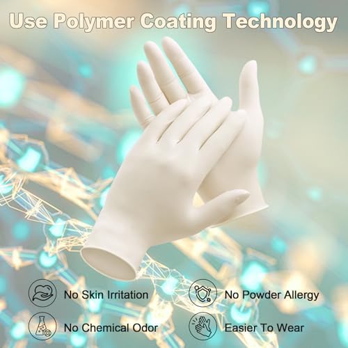 Perfect for Cooking and Cleaning Non-Powder-Free Latex Gloves