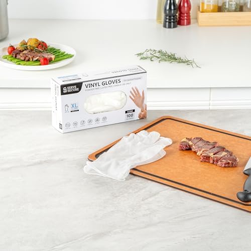 restaurantware serve secure extra large disposable gloves 1000 per box