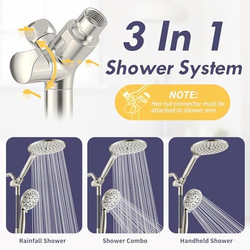 Dual Showers - Rainfall Handheld Perfect for Relaxation