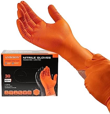 Nitrile Mech Gloves Heavy-Duty Chemical-Resistant