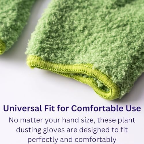 Microfiber Houseplant Gloves for Plants - No more dusty plants