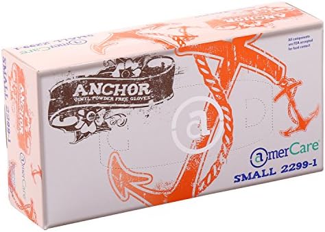 AmerCare Anchor Powder Free Vinyl Gloves