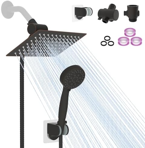 iFealClear 10-Inch Metal Handheld Shower Head