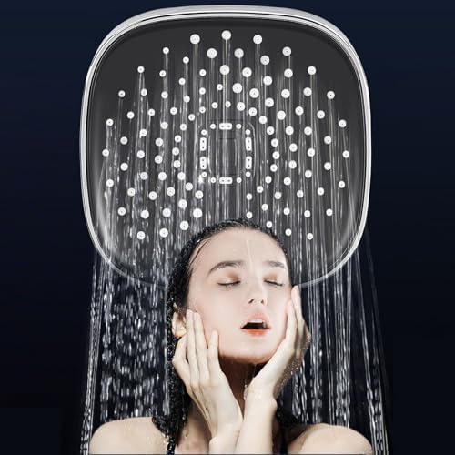 high-pressure showerhead handheld instant pressure increase easy to use low pressure compatible