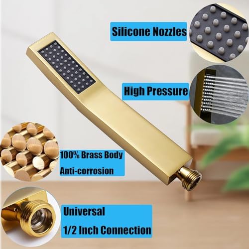 High-Quality Brass Bathroom Shower wand with Long hose for easy use