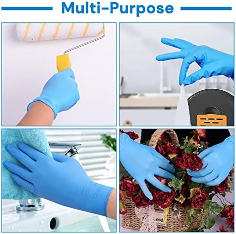 EDI Disposable Vinyl Gloves Powder-Free Latex-Free 400-Piece X-Large Set