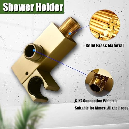 High-Quality Brass Bathroom Shower wand with Long hose for easy use