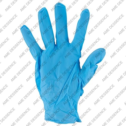 AME DESSENCEBlue Powder-Free Disposable Nitrile Gloves - Durable Safe for Cleaning mehr