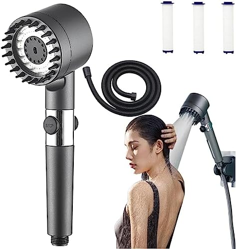 German massage shower with multiple settings and pressure boost