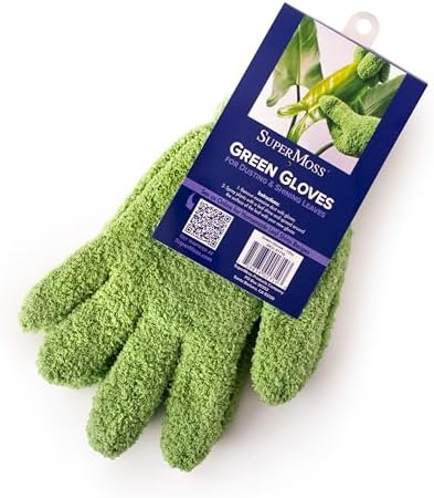 Microfiber Houseplant Gloves for Plants - No more dusty plants