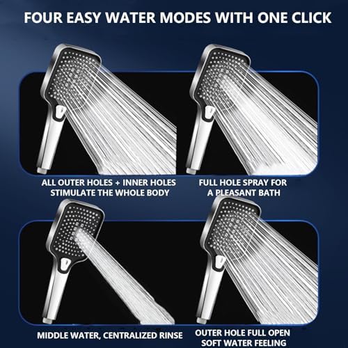 Versatile Spray Modes Supercharged Shower Head