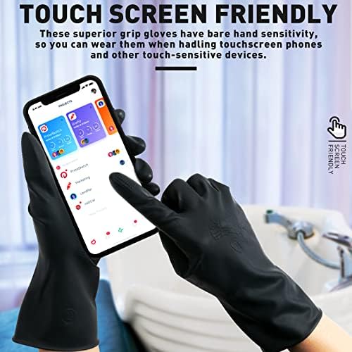 ThxToms Chemical Resistant Reusable Latex Gloves for Chemical Handling Professionals