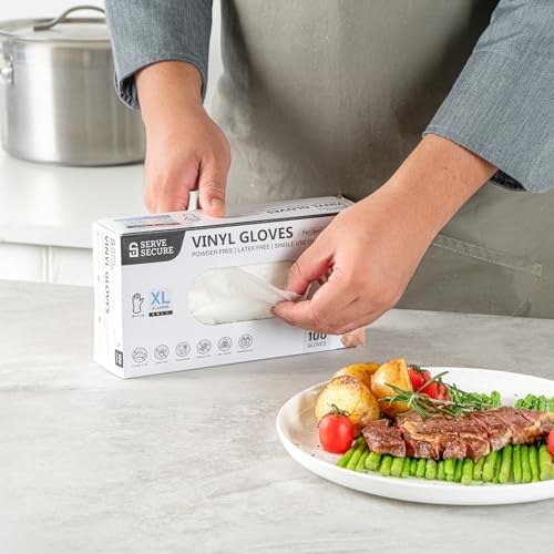 restaurantware serve secure extra large disposable gloves 1000 per box
