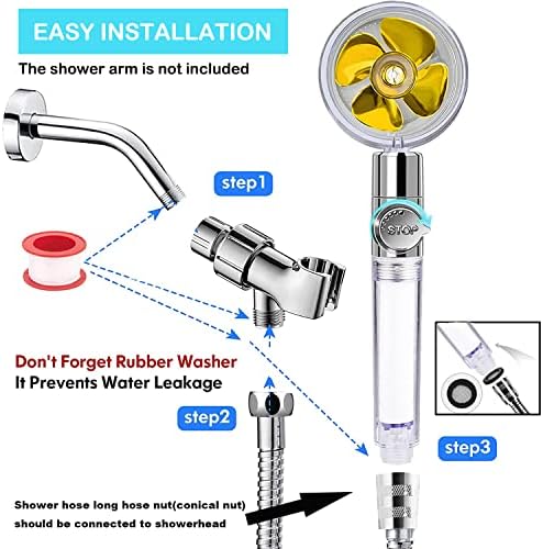 Turbo Jet Supercharged shower Head